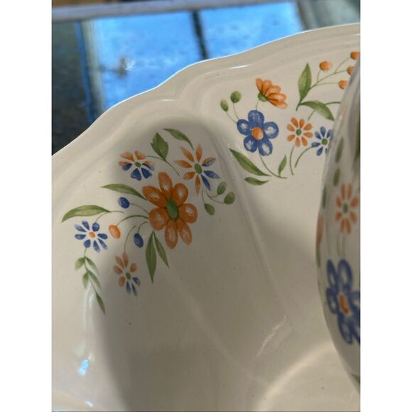 Vintage Federalist USA Pottery pitcher and basin - Picture 3 of 10